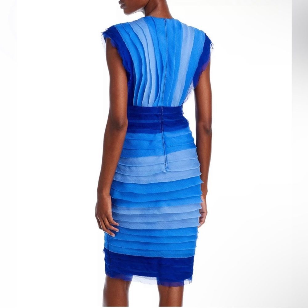 Tadashi Shoji Huxton Banded Ombré Midi Dress, NWT, Size 2